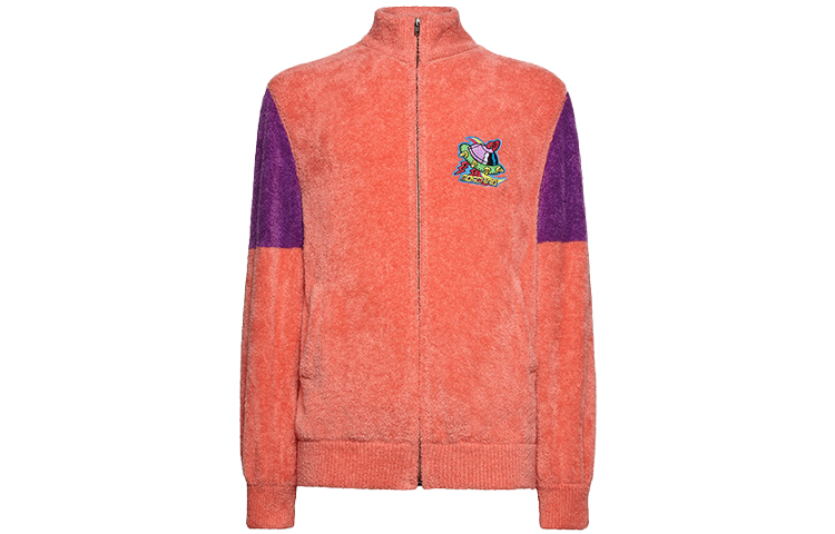 MOSCHINO SS21 Pink Spaceship Graphic Long Sleeve Sweatshirt Men 0908-2004-2245