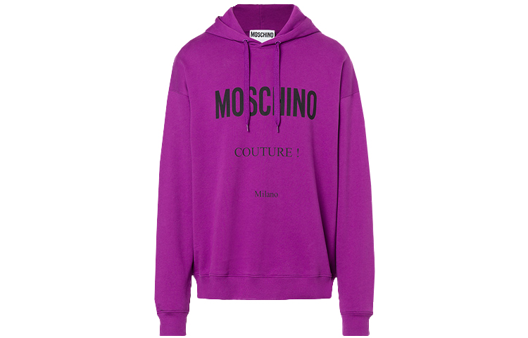 MOSCHINO SS21 Purple Cotton Hoodie Fashion A1729-2027-1262