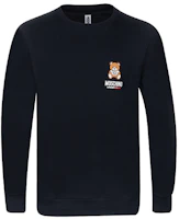 Moschino SS21 Teddy Bear Graphic Pullover Sweatshirt Black A1811-8126-0555 Moschino SS21 Teddy Bear Graphic Pullover Sweatshirt Black A1811-8126-0555