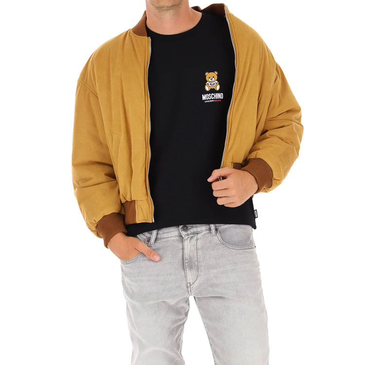 Cheap Moschino SS21 Teddy Bear Graphic Pullover Sweatshirt Black A1811-8126-0555