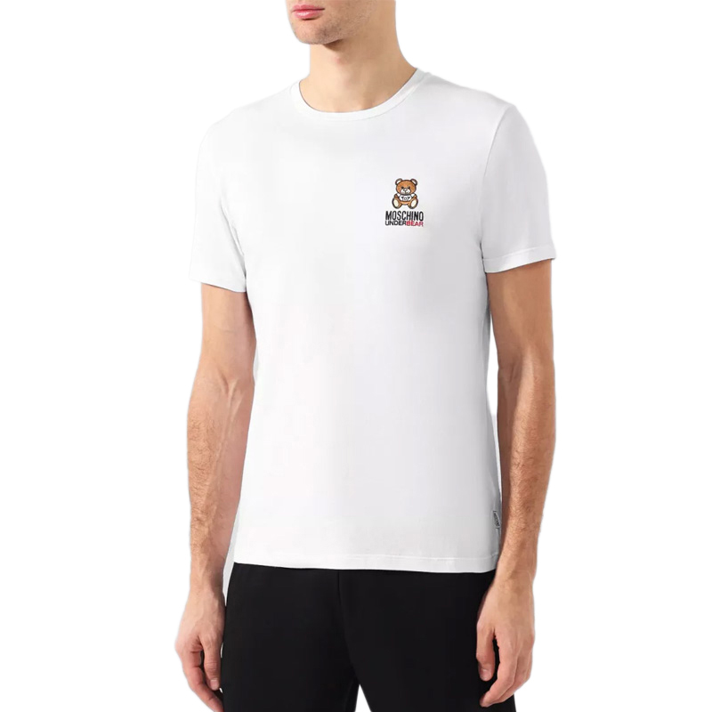 MOSCHINO SS21 Teddy Bear Logo Crew Neck T-Shirt White  Tee 1905-8102-0001 圖 4