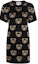 Order MOSCHINO SS22 Dress Hitam Motif Teddy Bear Crewneck Lengan Pendek. V0495-5401-1555
