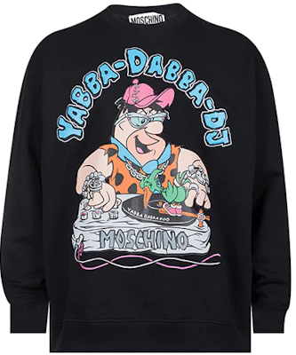 Moschino SS22 黑色卡通字母印花寬鬆版型長袖上衣 B1799-6028-1555 Order Moschino SS22 黑色卡通字母印花寬鬆版型長袖上衣 B1799-6028-1555