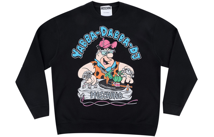 Details for Moschino SS22 黑色卡通字母印花寬鬆版型長袖上衣 B1799-6028-1555