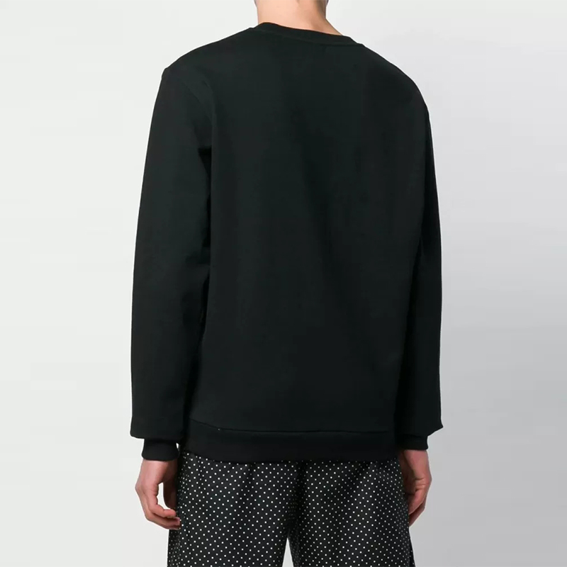 Lookbook Moschino SS22 Black Cotton Teddy Bear Animal Print Sweatshirt A1713-8129-555