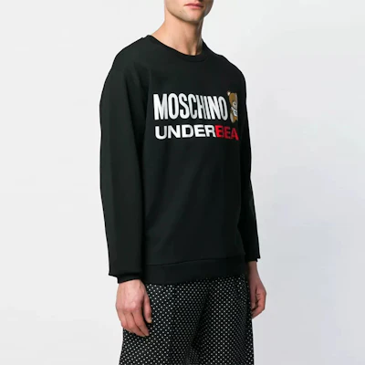 Moschino SS22 Black Cotton Teddy Bear Animal Print Sweatshirt A1713-8129-555 Shop Moschino SS22 Black Cotton Teddy Bear Animal Print Sweatshirt A1713-8129-555