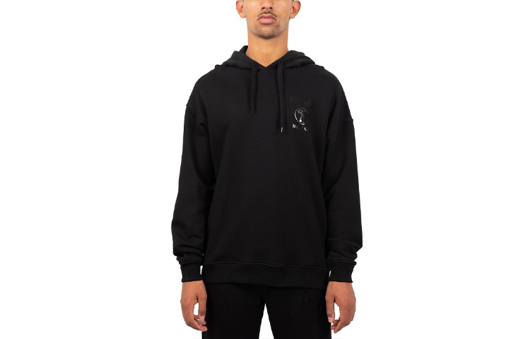MOSCHINO SS22 Black Solid Color Print Hoodie Men ZPA17032028-555-SS22