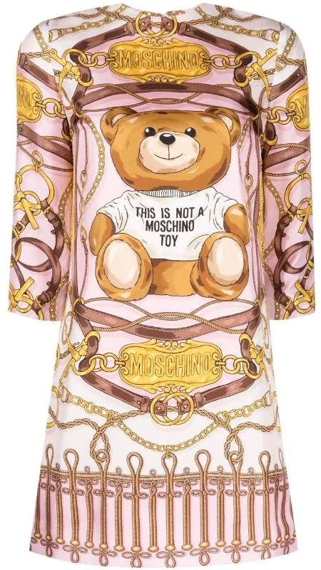 moschino-ss-22-cartoon-bear-print-midi-dress-with-3-4-sleeves-multicolor-a0470-5653-1221