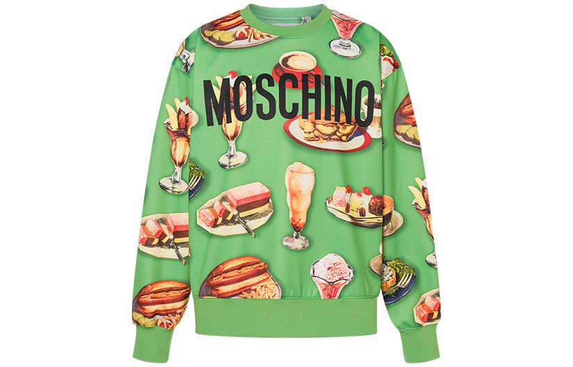 MOSCHINO SS22 Floral Print Crewneck Long Sleeve Sweatshirt Multicolor Men A172-3022-922P