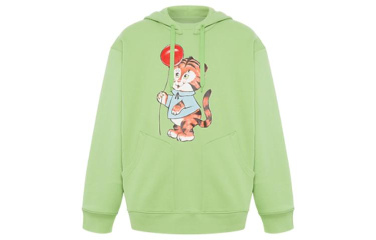 MOSCHINO SS22 Green Printed Hoodie Long Sleeve AEF222ZRA17157028-1397