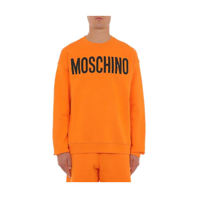 MOSCHINO SS22 Letter Print Sweatshirt Orange () A17012028-1063