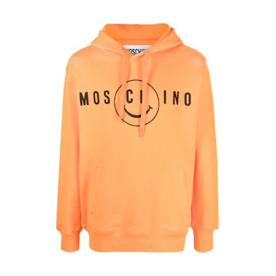 MOSCHINO SS22 Orange Hoodie with Letter Embroidery J1708-2028-1063