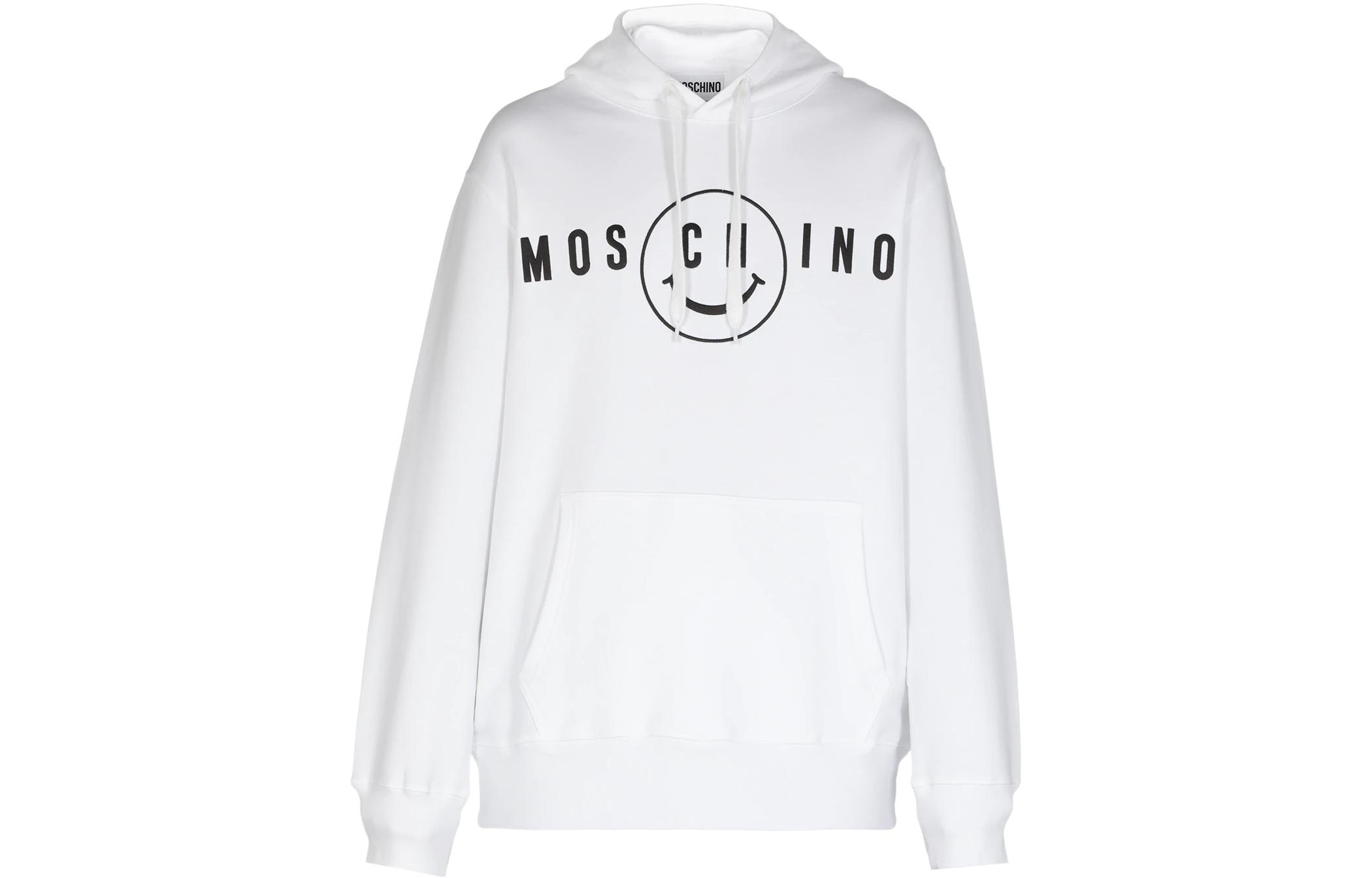 MOSCHINO SS22 Smiley Logo Cartoon Print Sweatshirt White () J1708-2028-1001