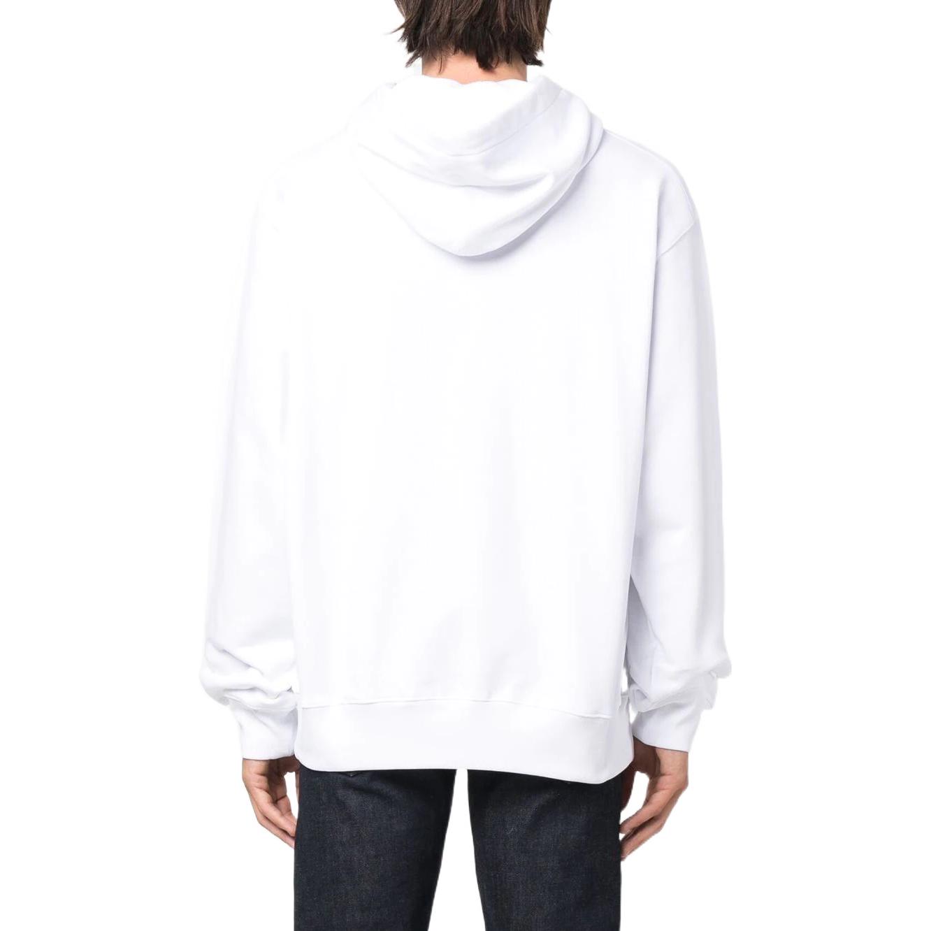 Moschino SS22 White Hoodie with Logo Robot Cartoon Print V1716-7028-1001 圖 4