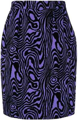 MOSCHINO SS22 紫黑色斑馬紋高腰鉛筆裙 A0116-5555-1278 Order MOSCHINO SS22 紫黑色斑馬紋高腰鉛筆裙 A0116-5555-1278