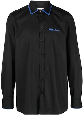 MOSCHINO SS23 黑色拼接刺繡長袖襯衫 J0213-2035-2555 Buy MOSCHINO SS23 黑色拼接刺繡長袖襯衫 J0213-2035-2555