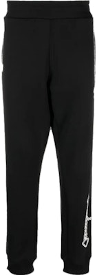 모스키노 SS23 블랙 엘라스틱 웨이스트 슬림 핏 조거 팬츠 J0359-7028-1555 Order 모스키노 SS23 블랙 엘라스틱 웨이스트 슬림 핏 조거 팬츠 J0359-7028-1555