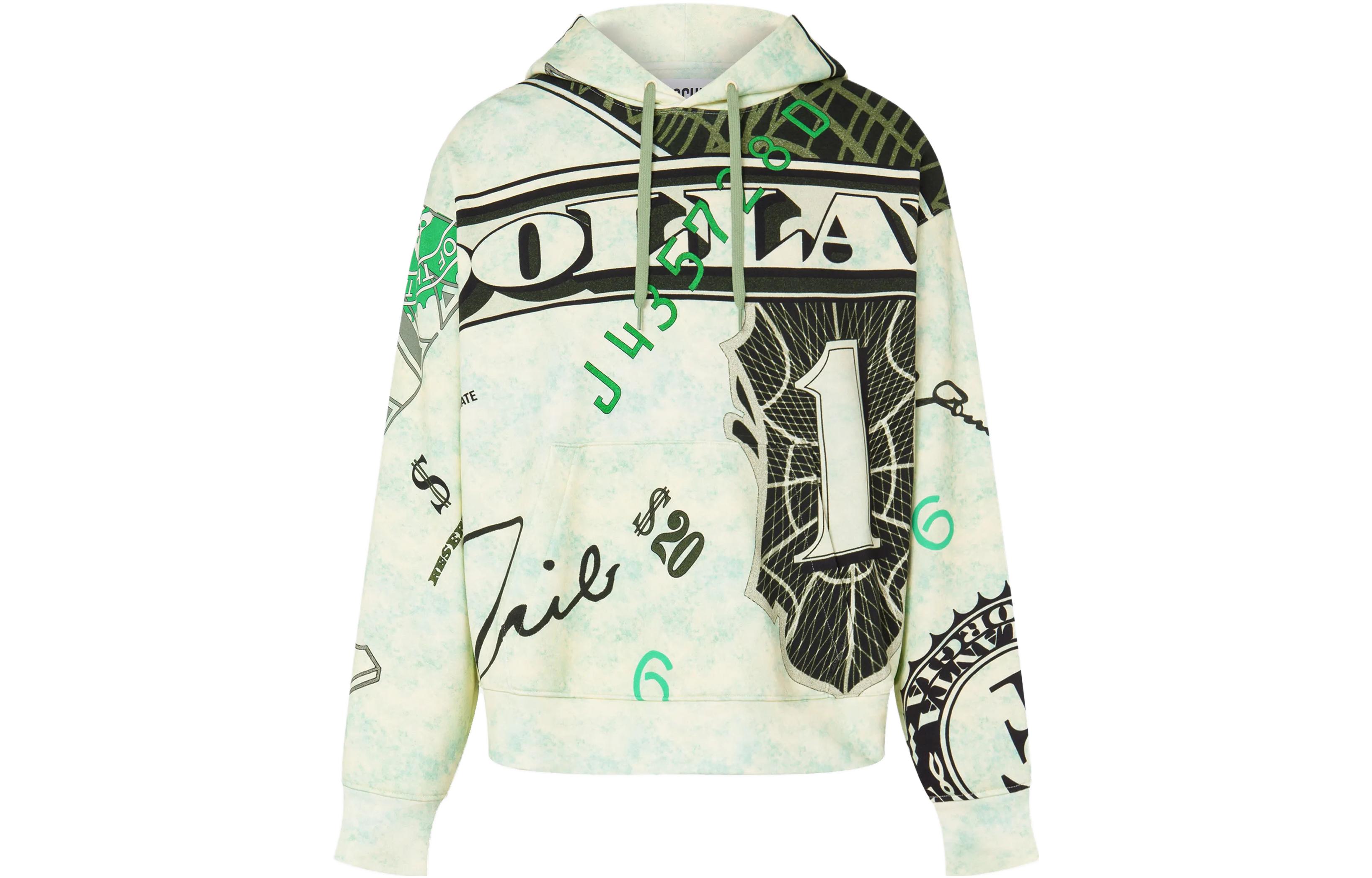 MOSCHINO SS23 All-Over Print Loose Fit Hoodie Sweatshirt White 172770271006