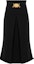 Order 모스키노 SS23 블랙 로고 크레이프 미디 스커트 AEF231EJ012205240555