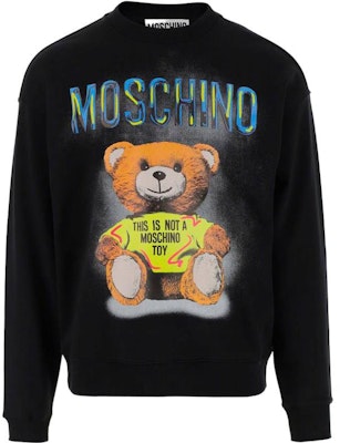 MOSCHINO 2023春夏 黑色小熊Logo印花套頭衫 V1732-0228-1555 Buy MOSCHINO 2023春夏 黑色小熊Logo印花套頭衫 V1732-0228-1555
