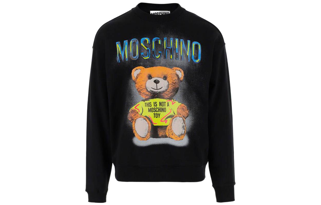 Order MOSCHINO 2023春夏 黑色小熊Logo印花套頭衫 V1732-0228-1555