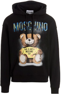 MOSCHINO SS23 Baju Hitam Lengan Panjang Kartun Cetak Pullover Sweater. V1733-0228-1555 Buy MOSCHINO SS23 Baju Hitam Lengan Panjang Kartun Cetak Pullover Sweater. V1733-0228-1555