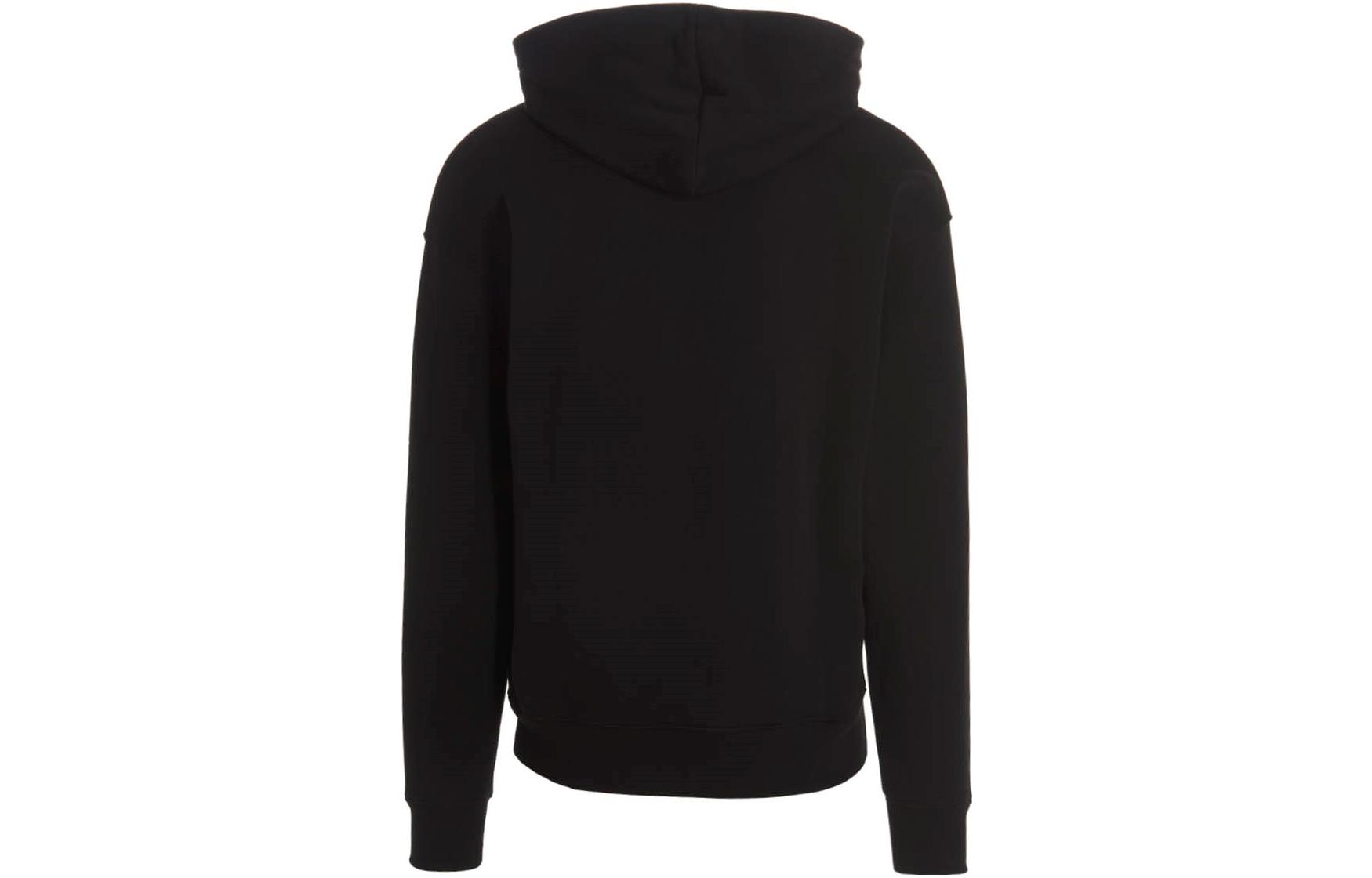 Lookbook MOSCHINO SS23 Baju Hitam Lengan Panjang Kartun Cetak Pullover Sweater. V1733-0228-1555