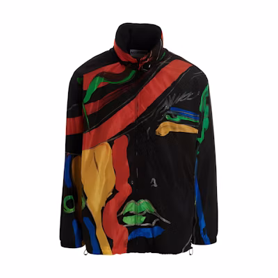MOSCHINO SS23 Graffiti Print Straight Long-Sleeve Jacket Men Multicolor A0618-0250-1555