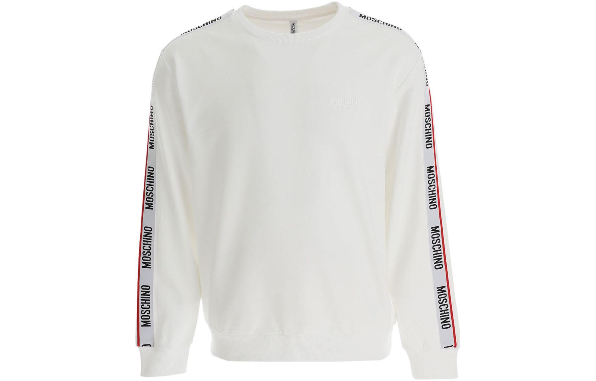 MOSCHINO SS23 Letter Print Crewneck Sweatshirt White () A1781-4409-0001