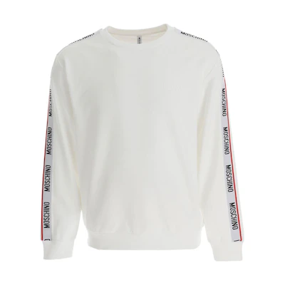 MOSCHINO SS23 Letter Print Crewneck Sweatshirt White () A1781-4409-0001