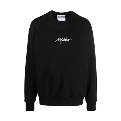 MOSCHINO SS23 Logo Printed Crewneck Sweatshirt Black J1734-0228-1555