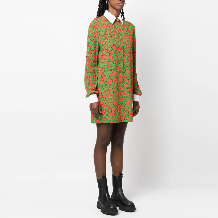 Purchase MOSCHINO SS23 彩色印花翻領長袖連衣裙 A0415-0561-2127