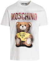 Order MOSCHINO SS23 泰迪熊印花Logo短袖T恤 白色 V0733-0241-1001
