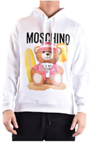Moschino SS23 Teddy Bear Print Hoodie White ZPV1718-2028-V1001 Moschino SS23 Teddy Bear Print Hoodie White ZPV1718-2028-V1001