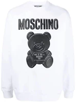Moschino SS23 White Teddy Bear Print Crewneck Sweatshirt Long Sleeve V17137-0281-1001 Moschino SS23 White Teddy Bear Print Crewneck Sweatshirt Long Sleeve V17137-0281-1001