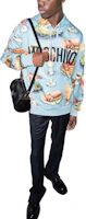 Lookbook Moschino SS24 食物字母印花藍色長袖連帽上衣 A1722-0229-1305