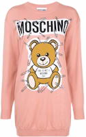 MOSCHINO Teddy Bear Crewneck Sweatshirt Dress Pink. EV0493-5501-1147 MOSCHINO Teddy Bear Crewneck Sweatshirt Dress Pink. EV0493-5501-1147