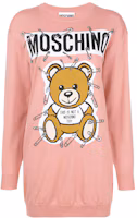 Order MOSCHINO 泰迪熊粉色圓領長袖連衣裙。 EV0493-5501-1147