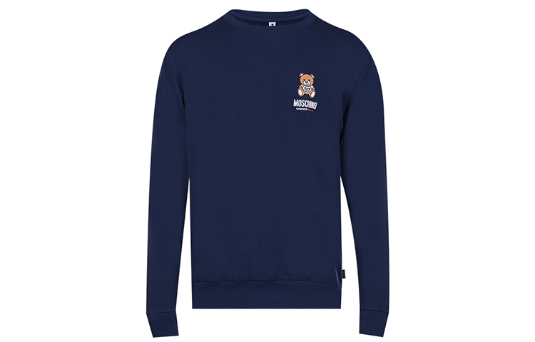 MOSCHINO Teddy Bear Graphic Cartoon Sweatshirt Blue () A1719-8104-0290