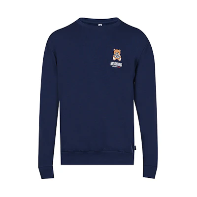 MOSCHINO Teddy Bear Graphic Cartoon Sweatshirt Blue () A1719-8104-0290