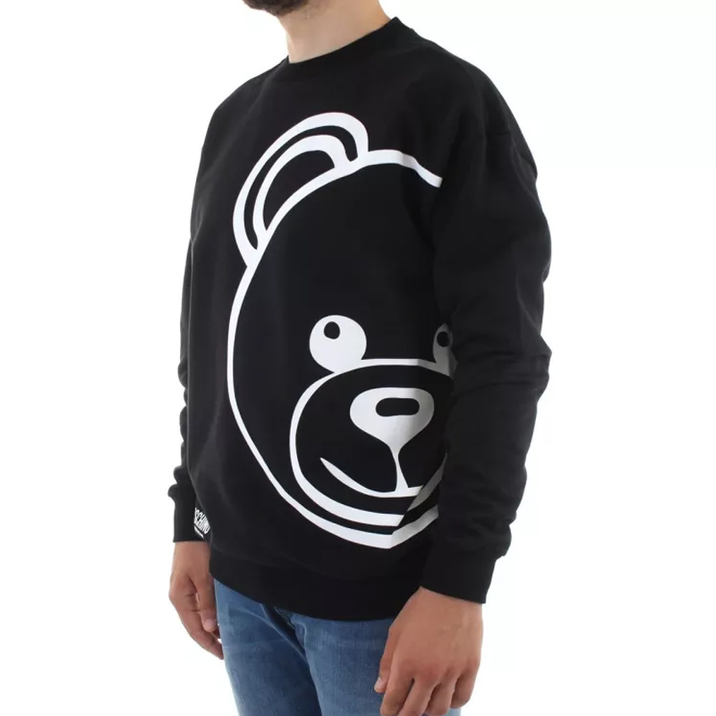 Details for MOSCHINO 小熊圖案棉質黑色衛衣 時尚款式 1-A1716-8111-0555