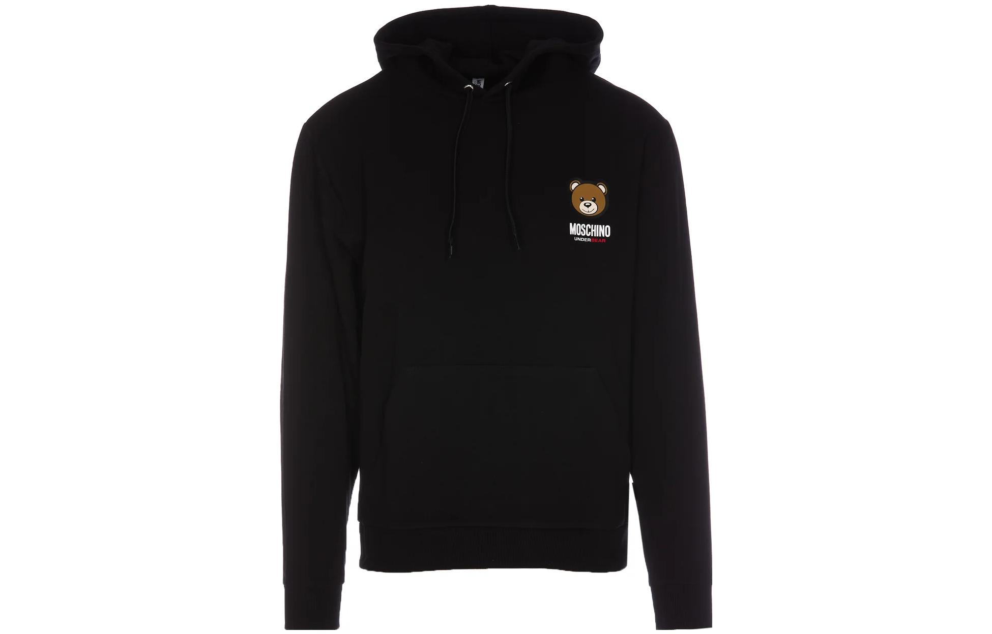 MOSCHINO Teddy Bear Graphic Print Sweatshirt Black A1790-4413-0555