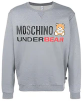 Moschino Teddy Bear Graphic Sweatshirt Grey Mens Stylish and Versatile A171090040555-01 Moschino Teddy Bear Graphic Sweatshirt Grey Mens Stylish and Versatile A171090040555-01
