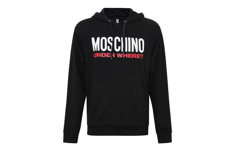 MOSCHINO Teddy Bear Logo Hoodie Unisex - Black A1702-8112-0555