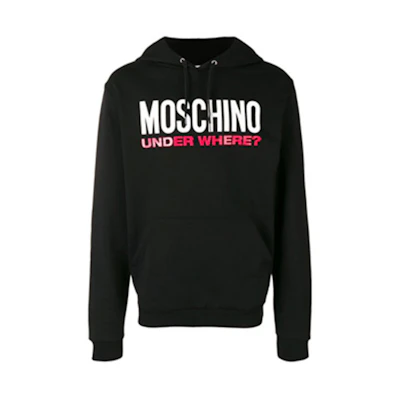 Moschino Teddy Bear Logo Print Sweatshirt Black - Fashion A1712-8104-0555