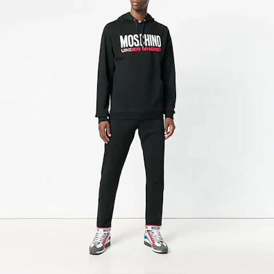 Moschino Teddy Bear Logo Print Sweatshirt Black - Fashion A1712-8104-0555 Lookbook Moschino Teddy Bear Logo Print Sweatshirt Black - Fashion A1712-8104-0555