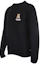 Shop Moschino Teddy Bear Print Black Crewneck Sweatshirt Mens Long Sleeve A1719-8104-0555