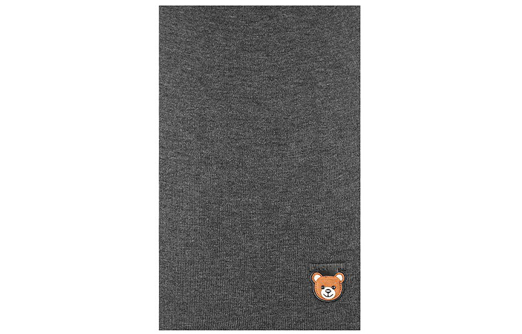Order 모스키노 테디 베어 울 머플러 숄 다크 그레이 유니섹스. 30569-M1851-015