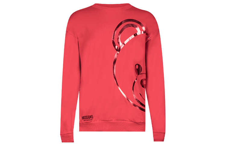 MOSCHINO Toy-Bear Metallic Cartoon Sweatshirt Red Men’s A1709-8113-0113