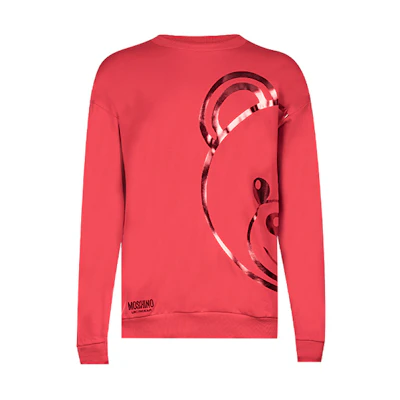 MOSCHINO Toy-Bear Metallic Cartoon Sweatshirt Red Men’s A1709-8113-0113